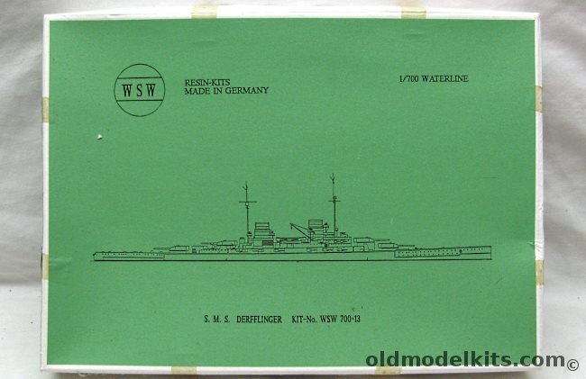WSW 1/700 SMS Derfflinger Battlecruiser, WSW700-13 plastic model kit